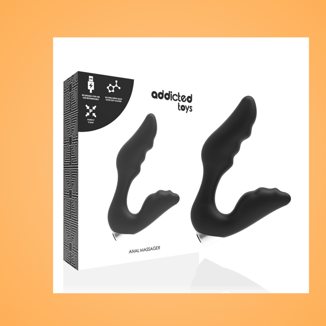 ADDICTED TOYS - VIBRADOR PROSTTICO RECARGABLE MODEL 6 - NEGRO
