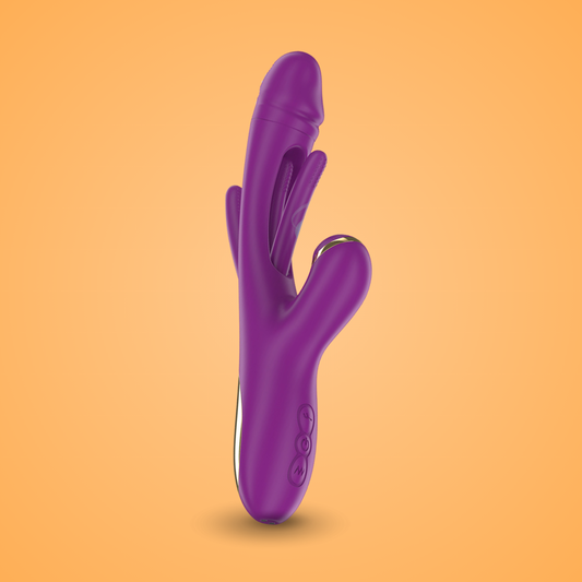 INTENSE - ATENEO VIBRADOR MULTIFUNCIÓN RECARGABLE 7 VIBRACIONES CON LENGUA OSCILANTE Y SUCCIONADOR MORADO