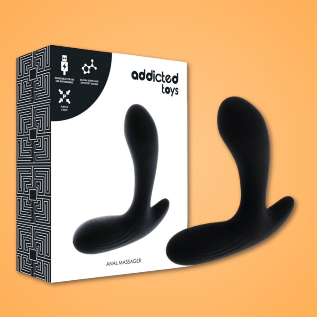 ADDICTED TOYS - ANAL MASSAGER BLACK VIBRATION