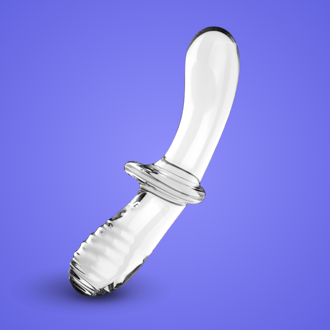 SATISFYER - DOUBLE CRYSTAL DILDO TRANSPARENTE