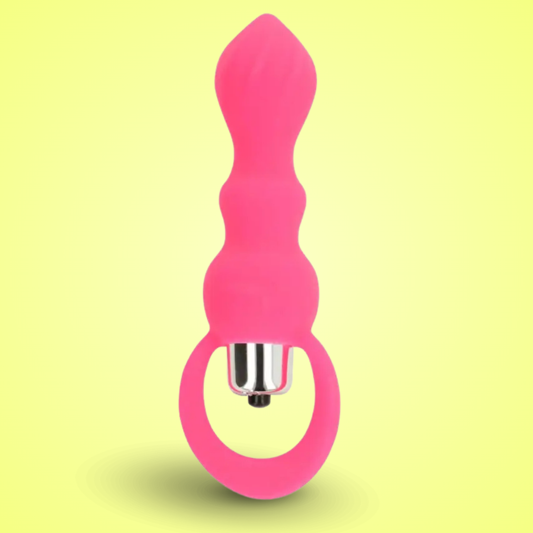 OHMAMA - ESTIMULADOR ANAL CON VIBRACION 9 CM ROSA