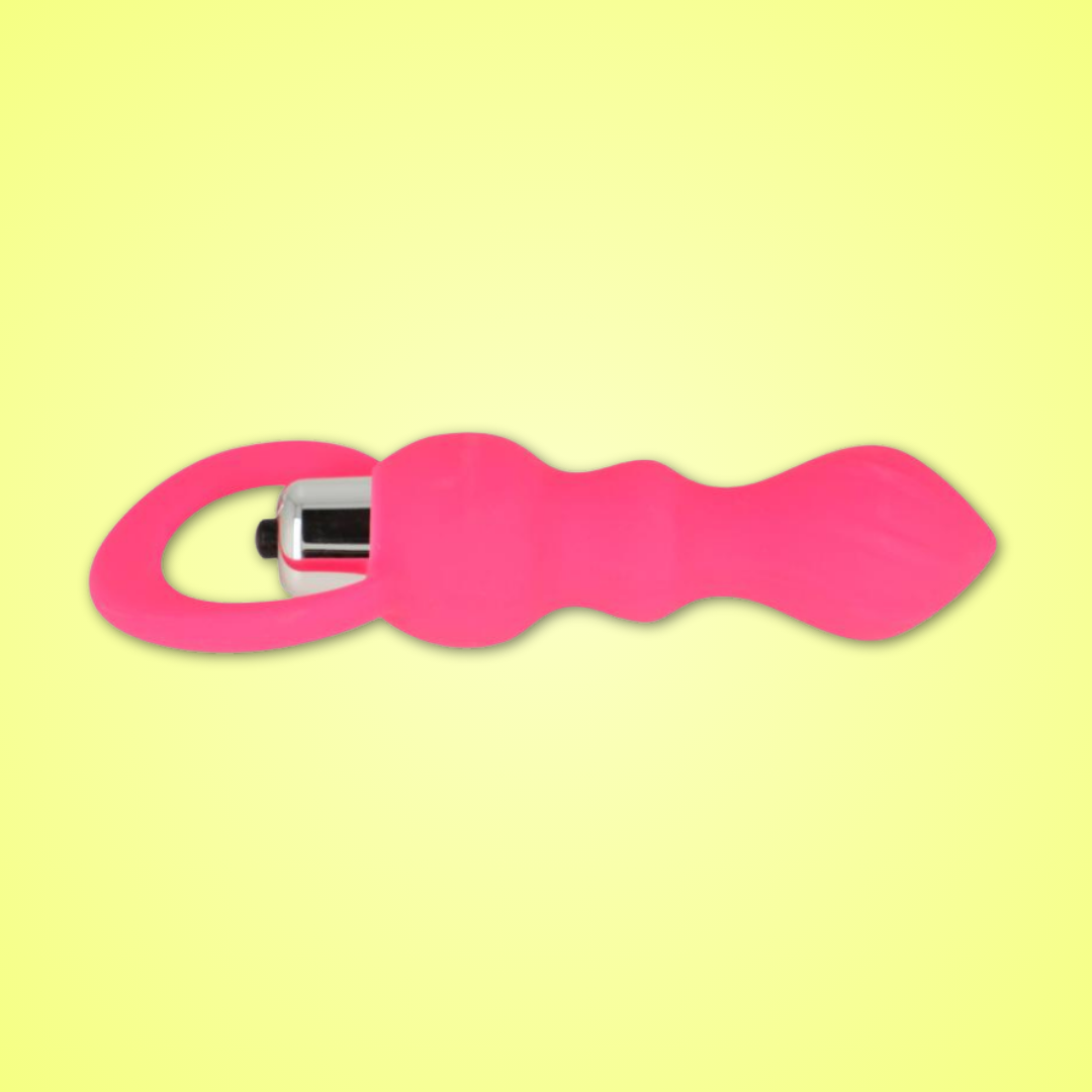 OHMAMA - ESTIMULADOR ANAL CON VIBRACION 9 CM ROSA