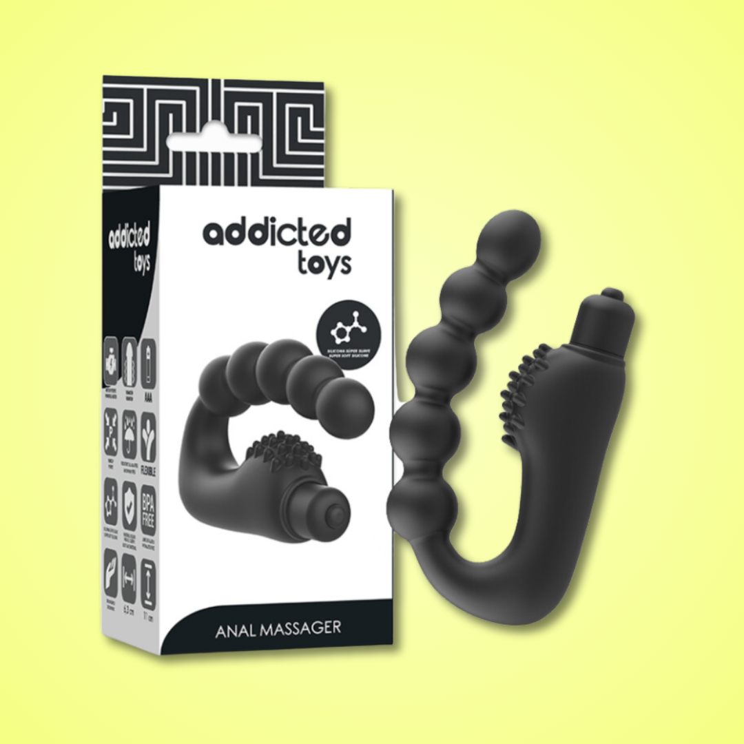 ADDICTED TOYS - MASAJEADOR ANAL PROSTATICO CON VIBRACIÓN