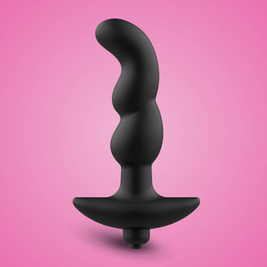 ADDICTED TOYS - MASAJEADOR ANAL CON VIBRACIÓN NEGRO MODELO 2