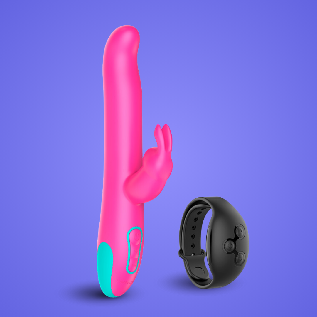 HAPPY LOKY - PLUTO RABBIT VIBRATOR & ROTATOR COMPATIBLE CON WATCHME WIRELESS TECHNOLOGY